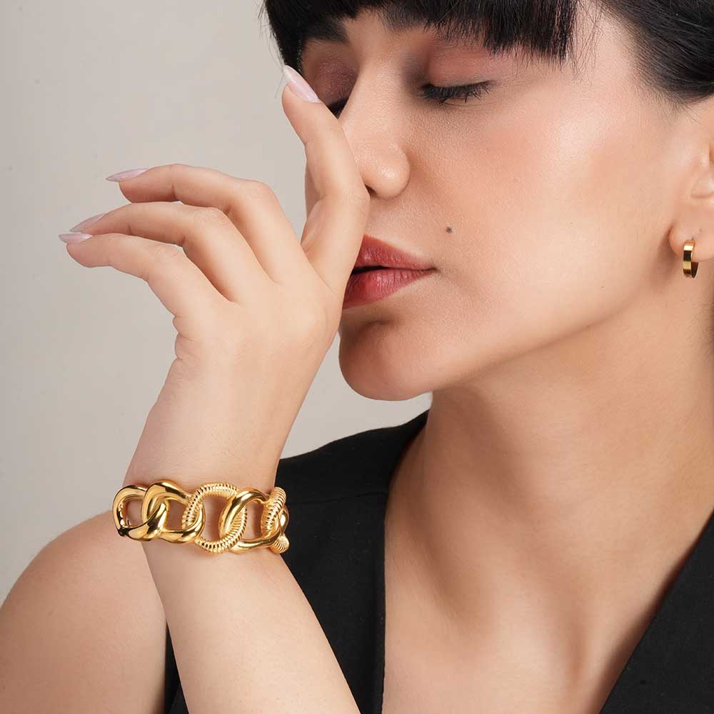 Statement Gold Cuff Bracelet