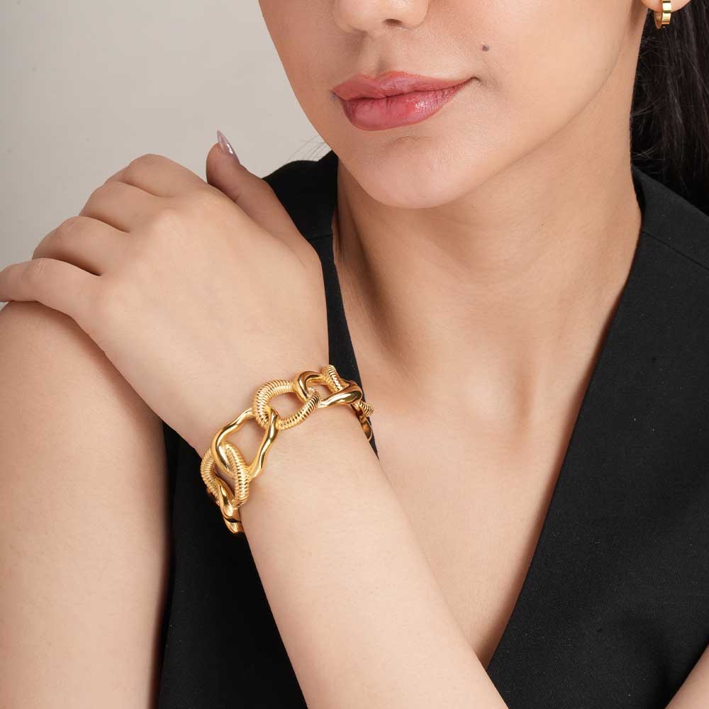 Statement Gold Cuff Bracelet