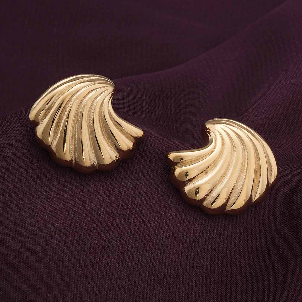 Golden Wings Stud Earrings