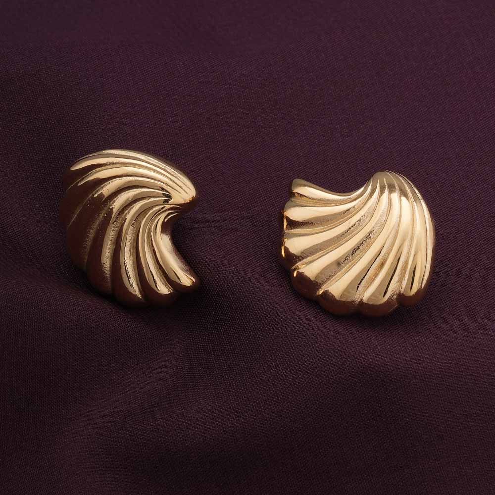 Golden Wings Stud Earrings