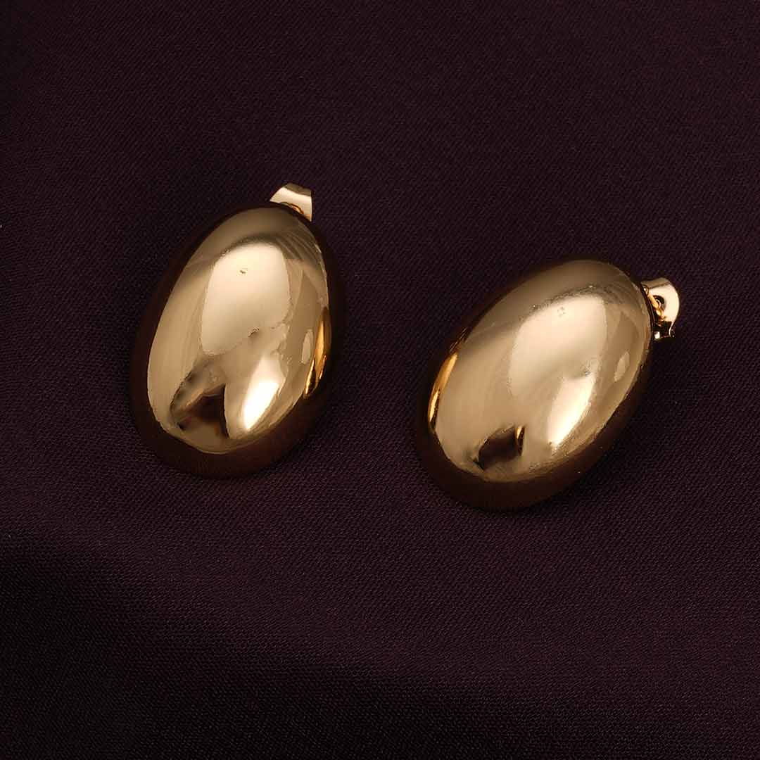 Gold Chunky Stud Earrings