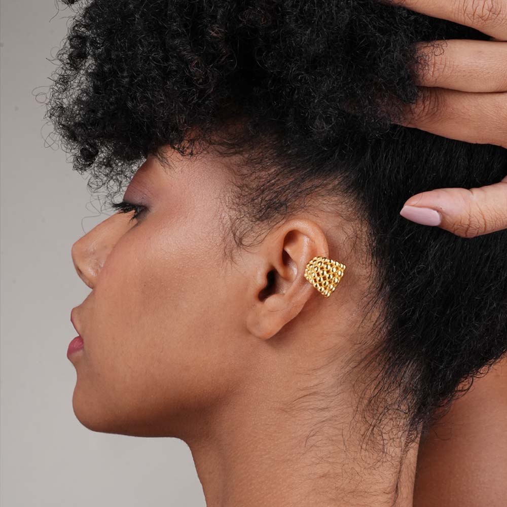 Minimal Golden Cuff Earring