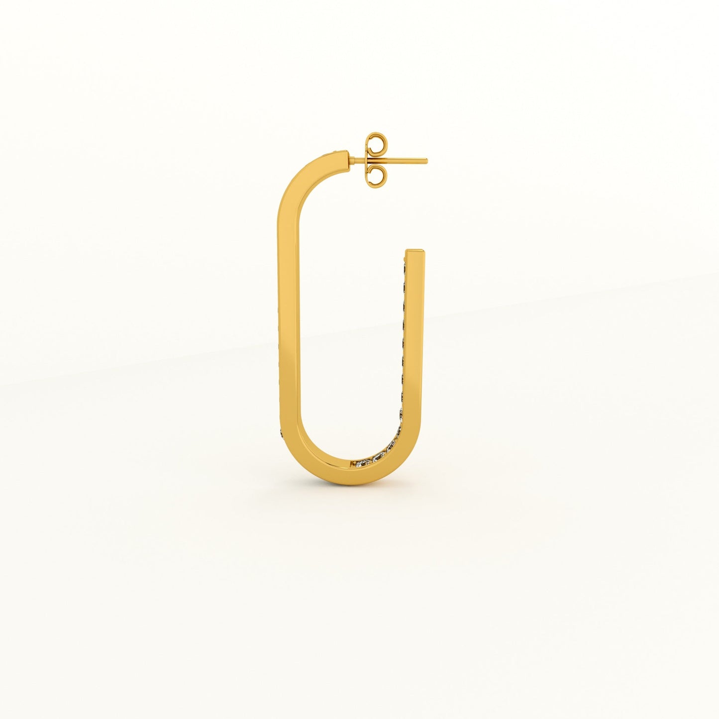 Open U Half Hoop Earrings