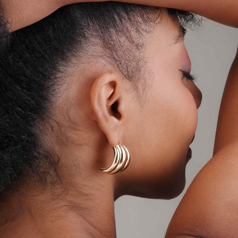 Triple C Stud Earrings