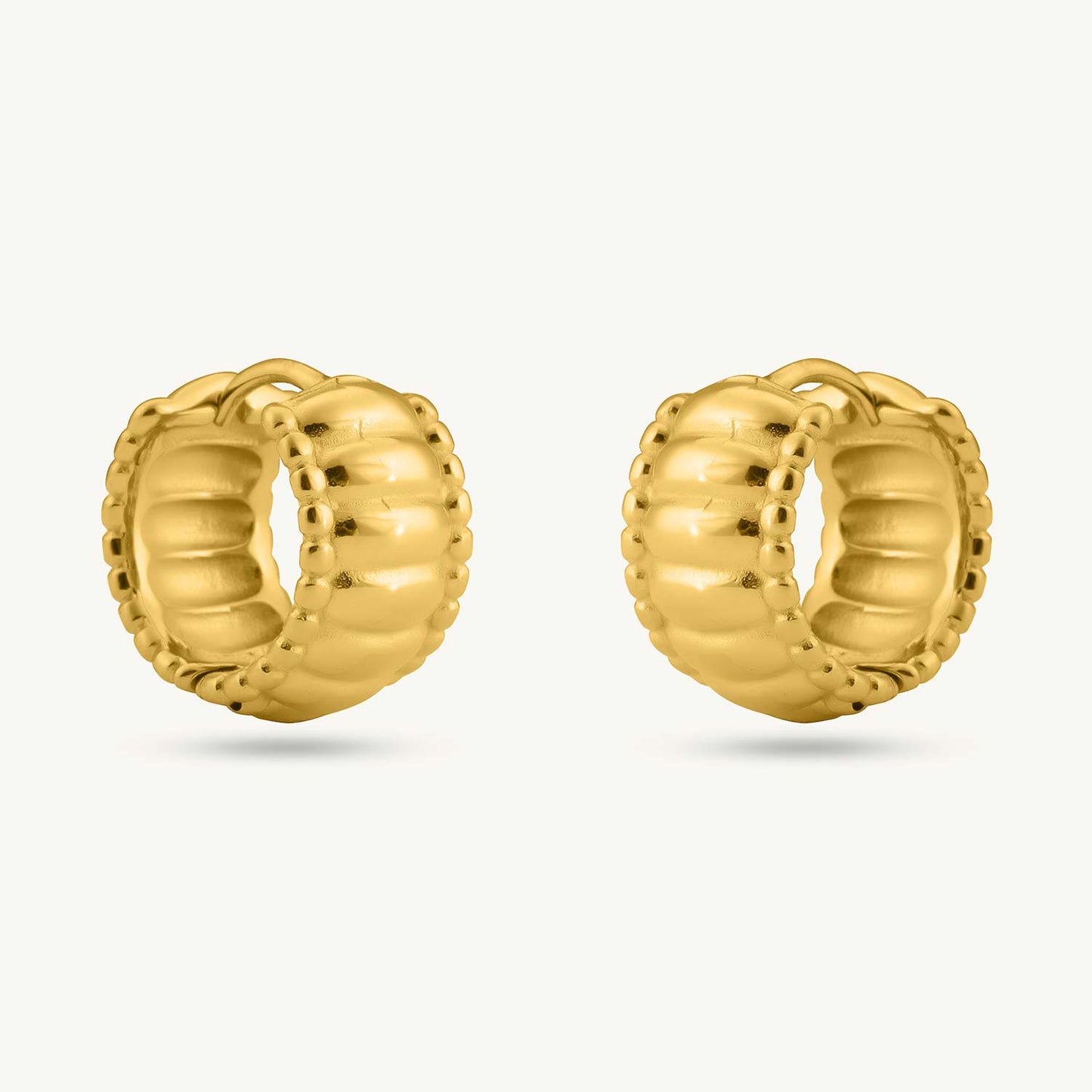 Chunky Hollow Hoop Earrings