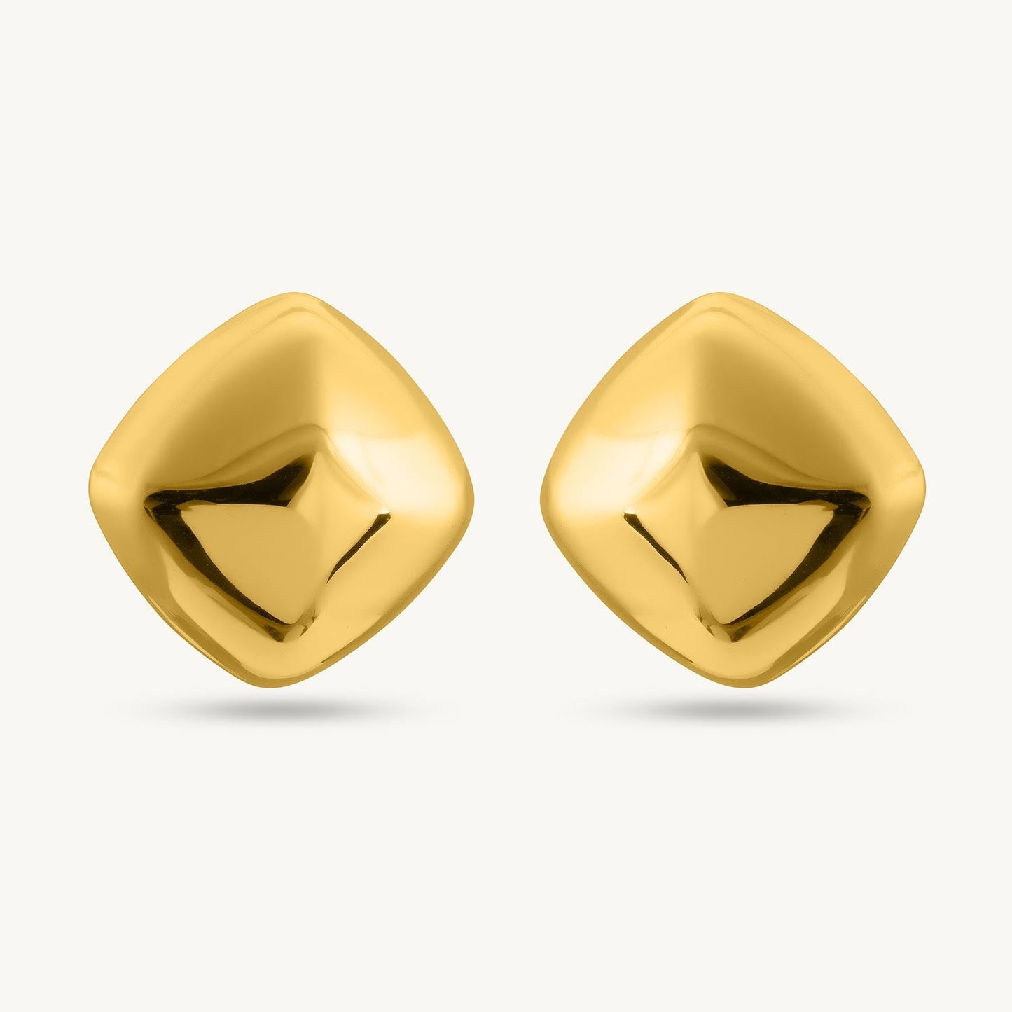 Chunky Cube Stud Earrings