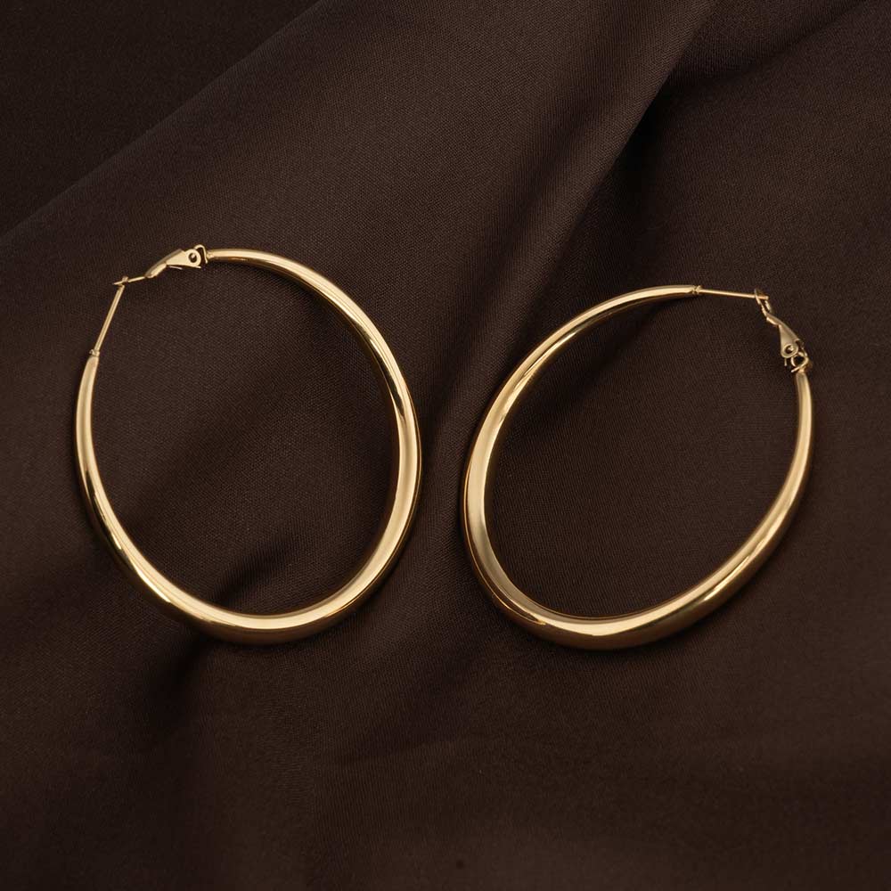 Large Gold Hoop Earrings