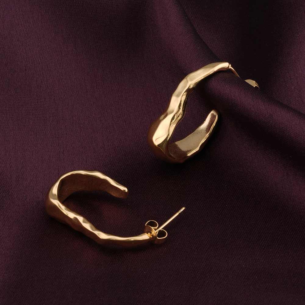 Liquid Gold Hoop Earrings