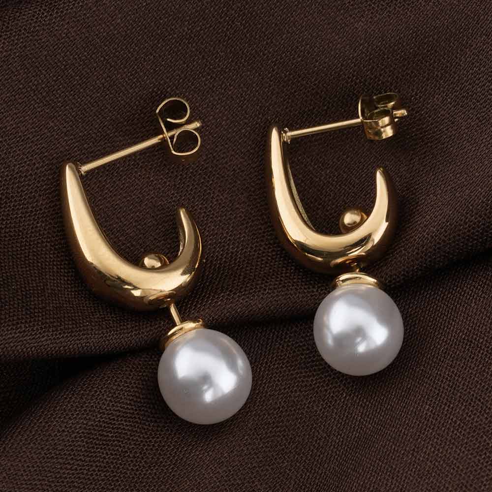 Pearl Moon Earrings
