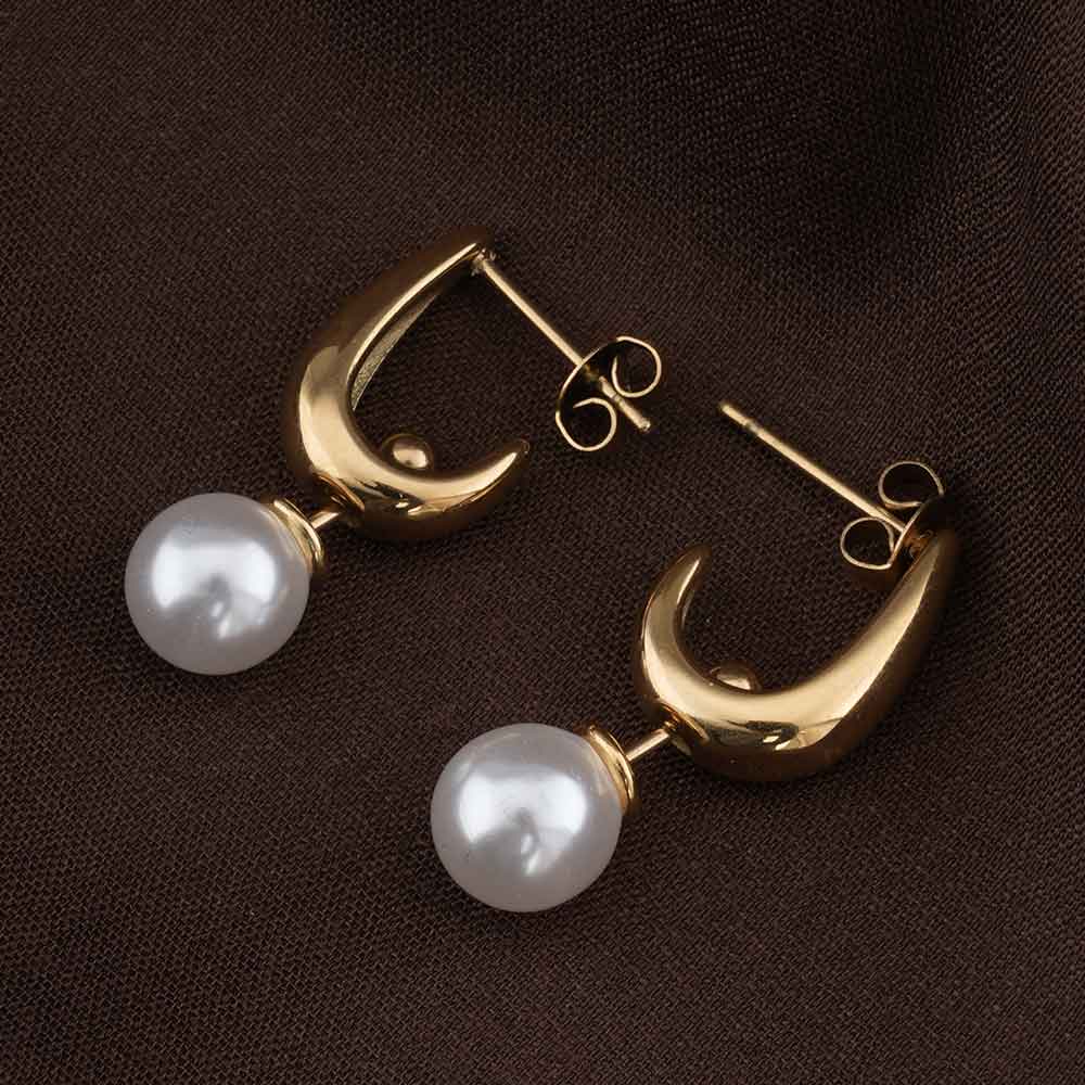 Pearl Moon Earrings