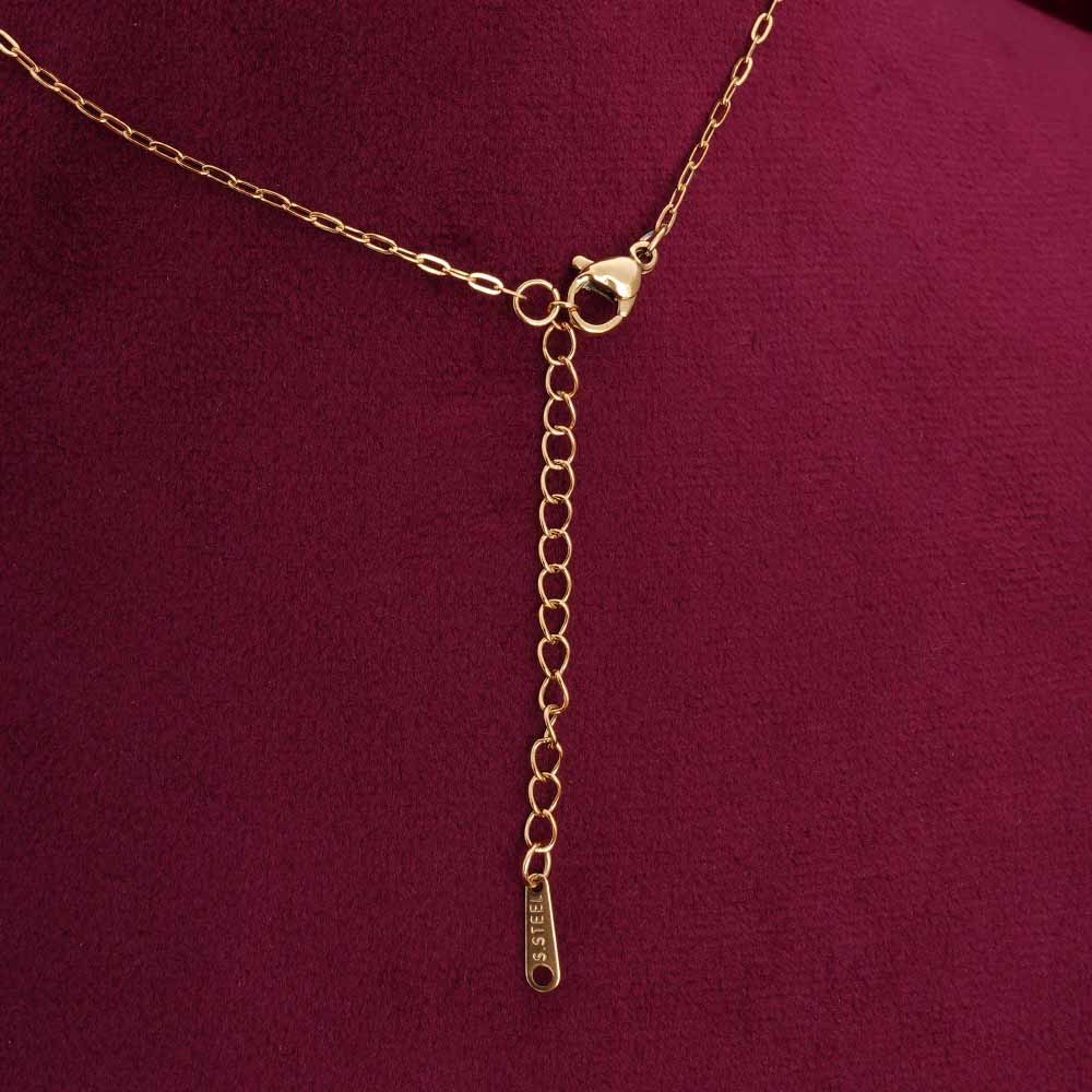 Everyday Exquisite Blue Stone Gold Necklace