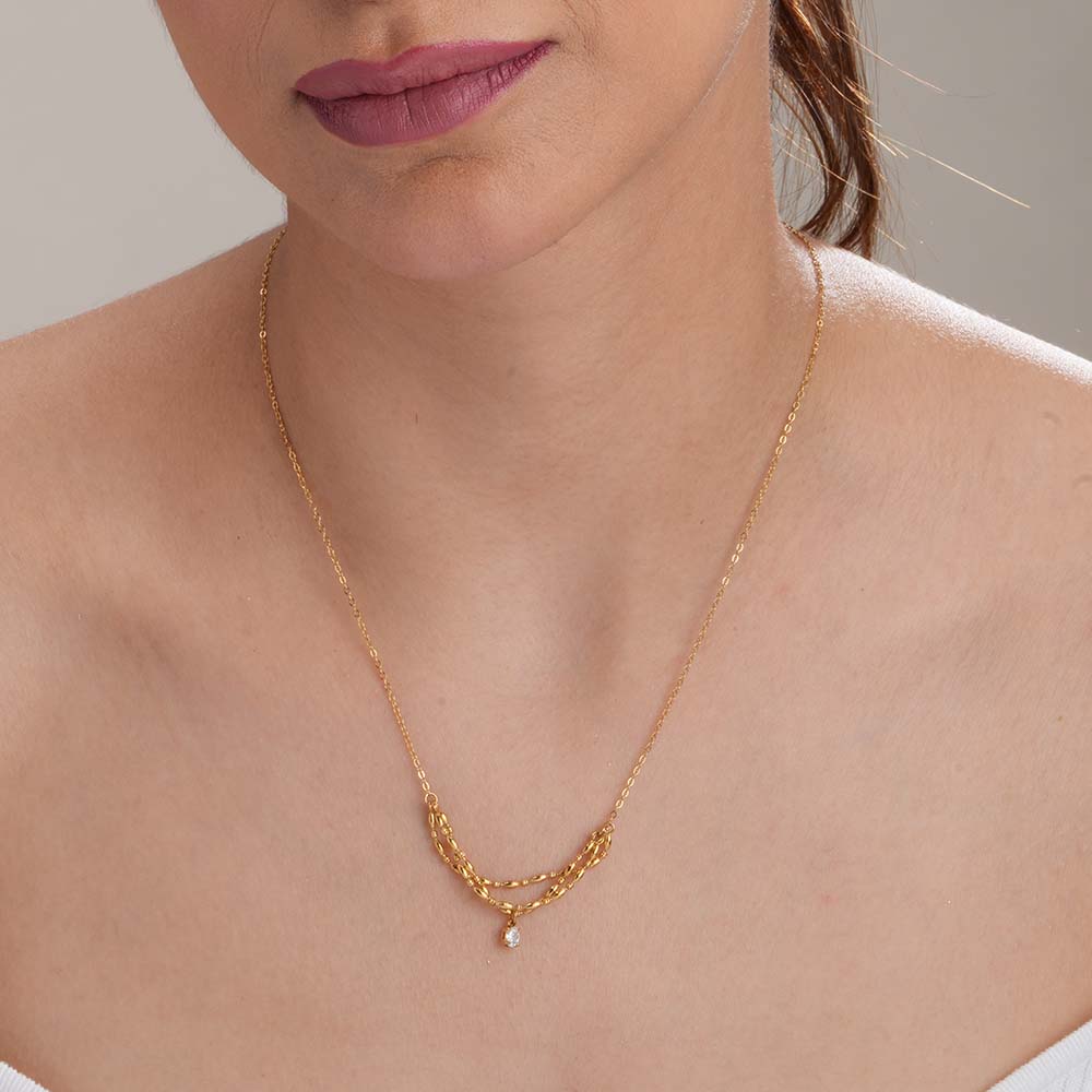Vintage Vibe Gold Necklace