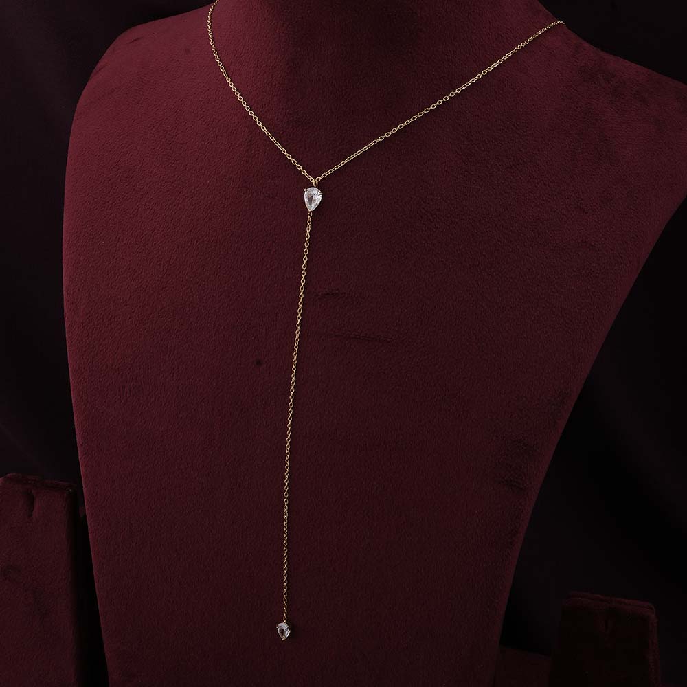 Twin Twinkle Gold Necklace