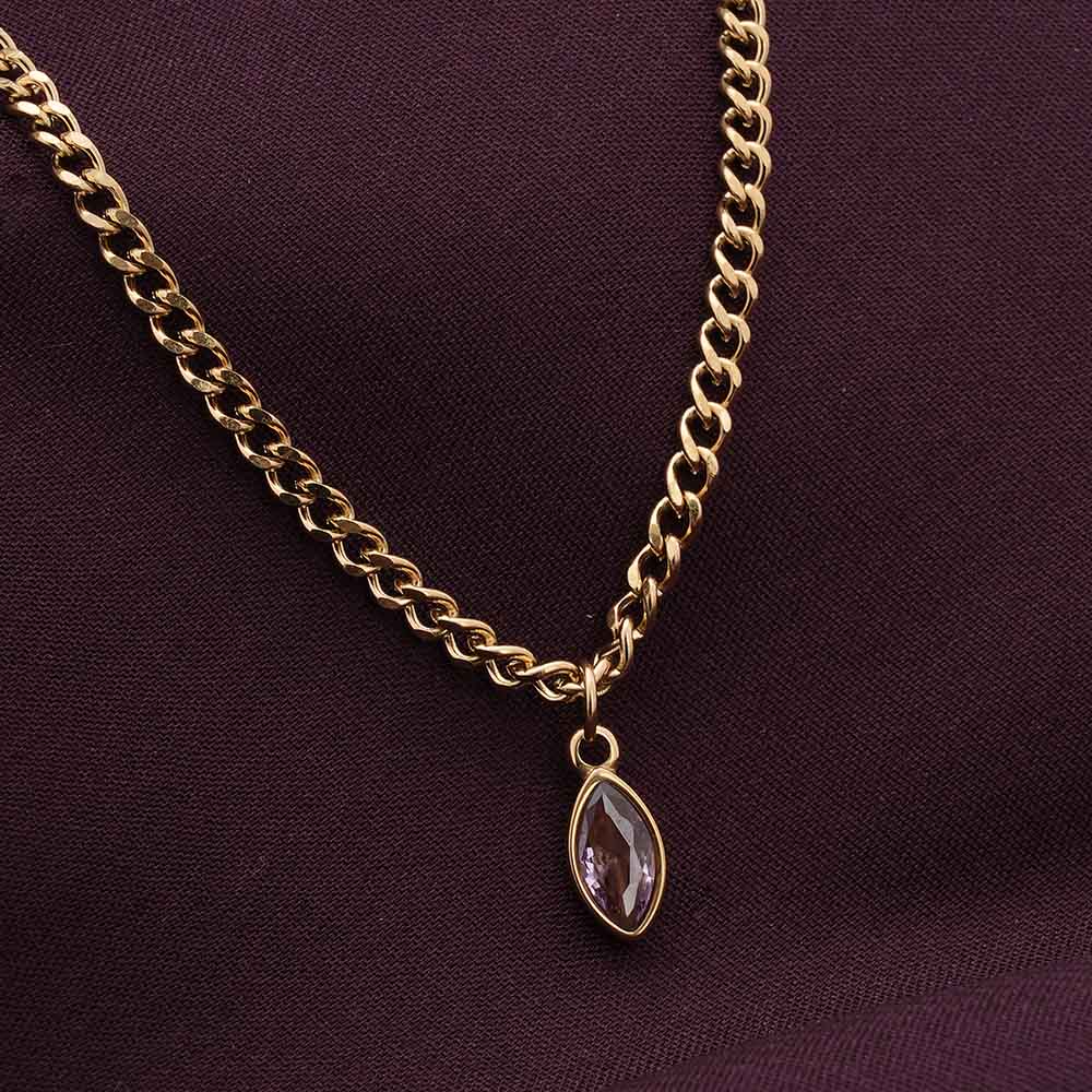 Purple Passion Birthstone Necklace