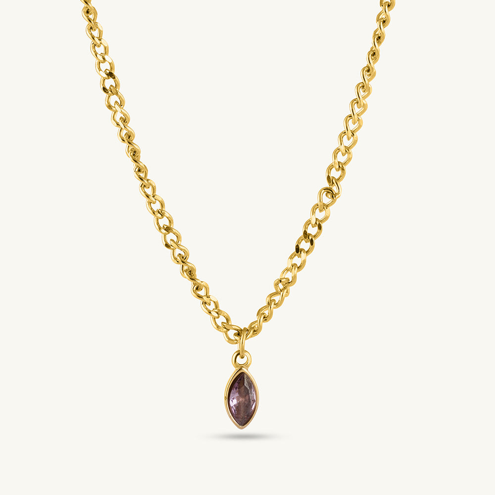 Purple Passion Birthstone Necklace