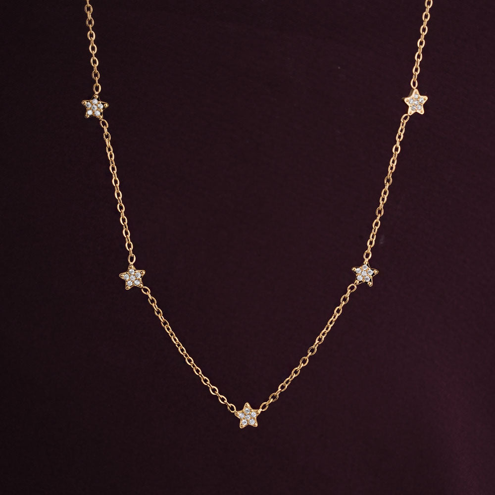 Gold Star Pendent Necklace