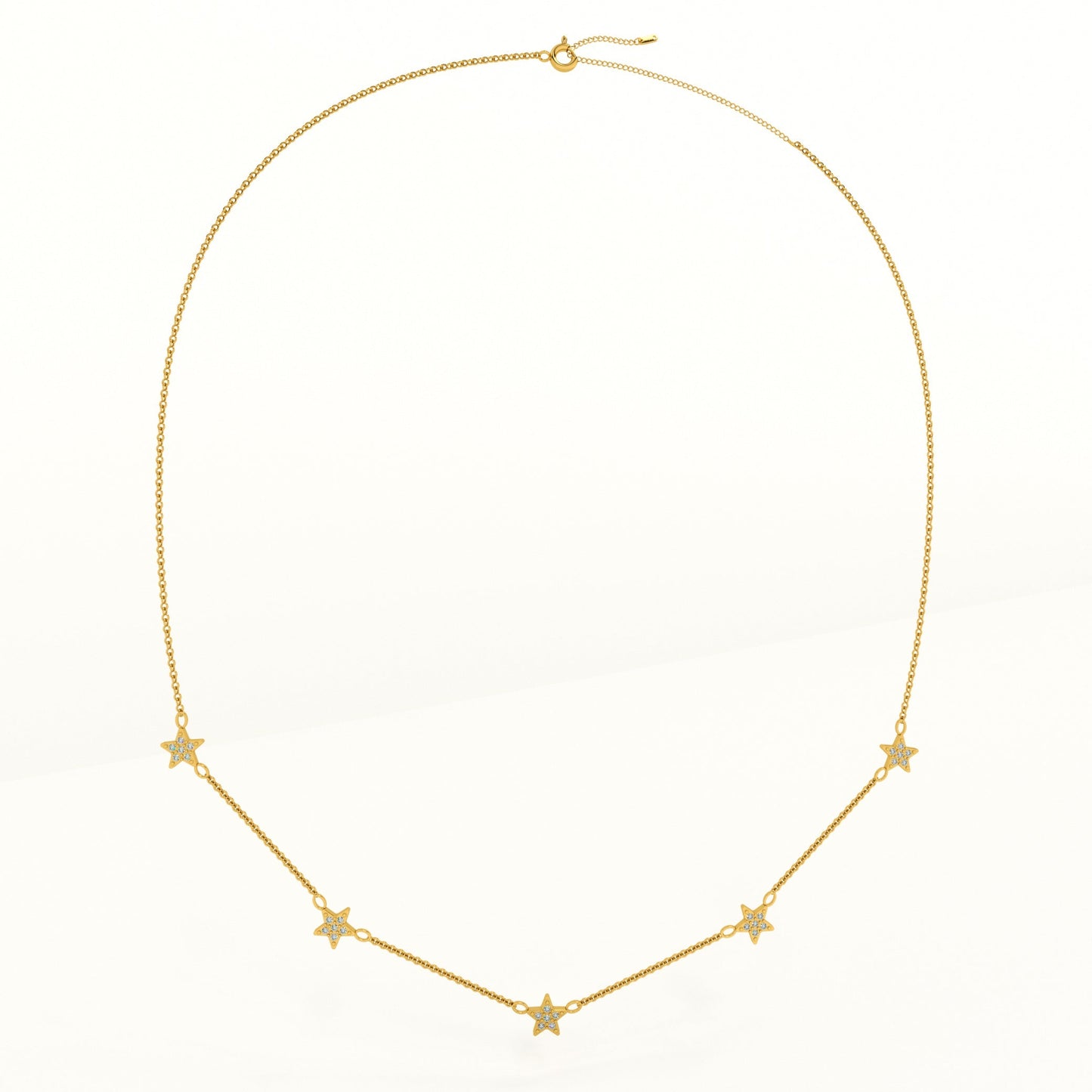 Gold Star Pendent Necklace