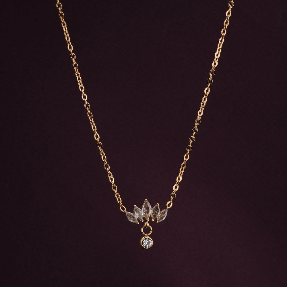 Floral Fantasy Gold Necklace
