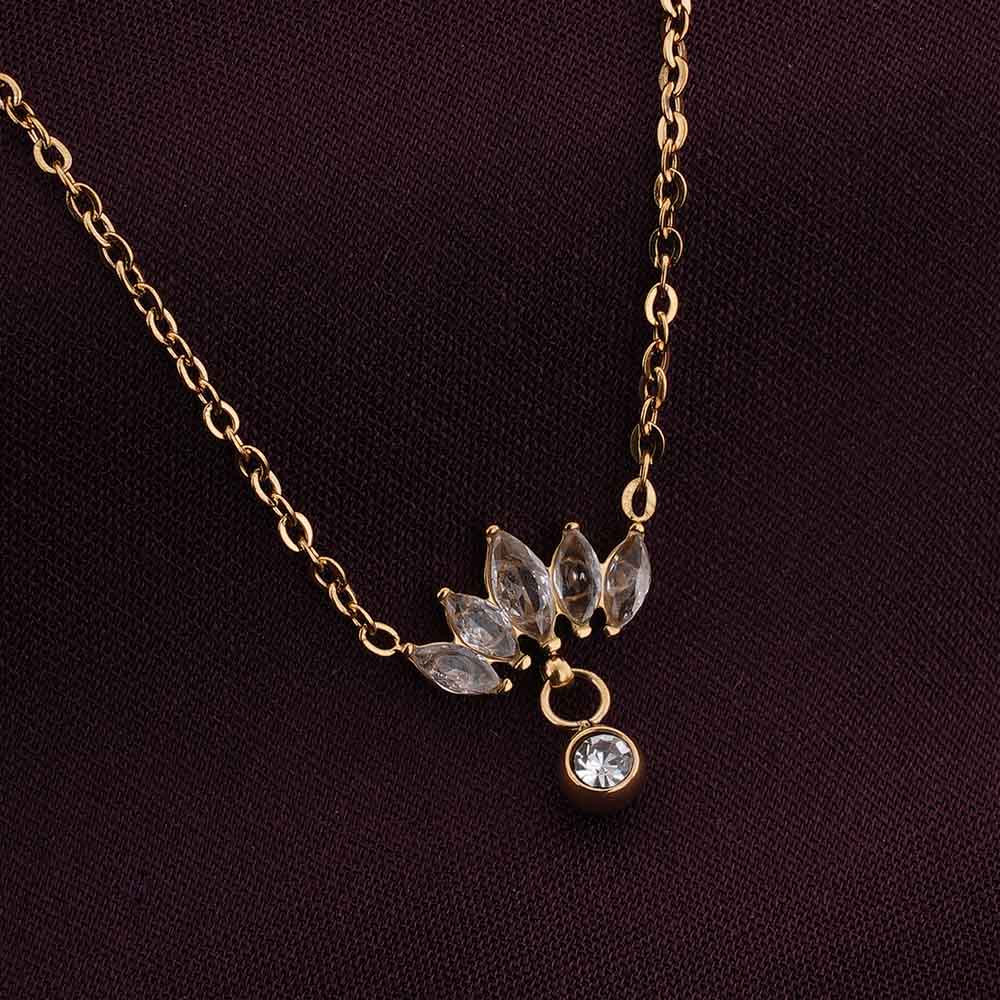 Floral Fantasy Gold Necklace