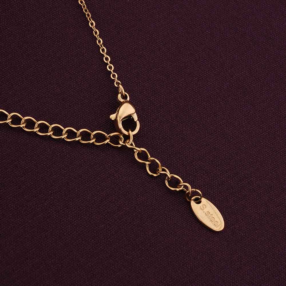 Sparkling Hearts Gold Necklace Love Gift set