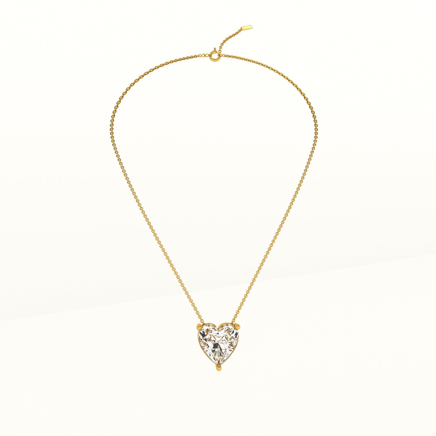 Sparkling Hearts Gold Necklace