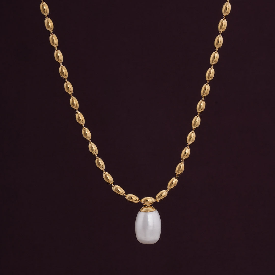 Pearl Seed Chain Necklace