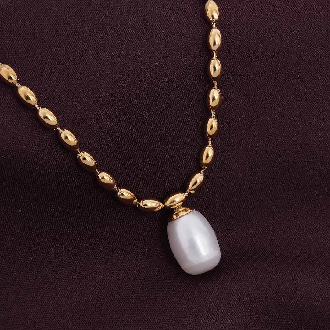 Pearl Seed Chain Necklace