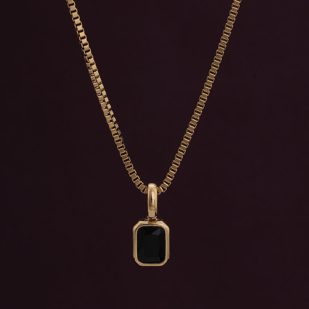 Graceful Black Stone Pendant