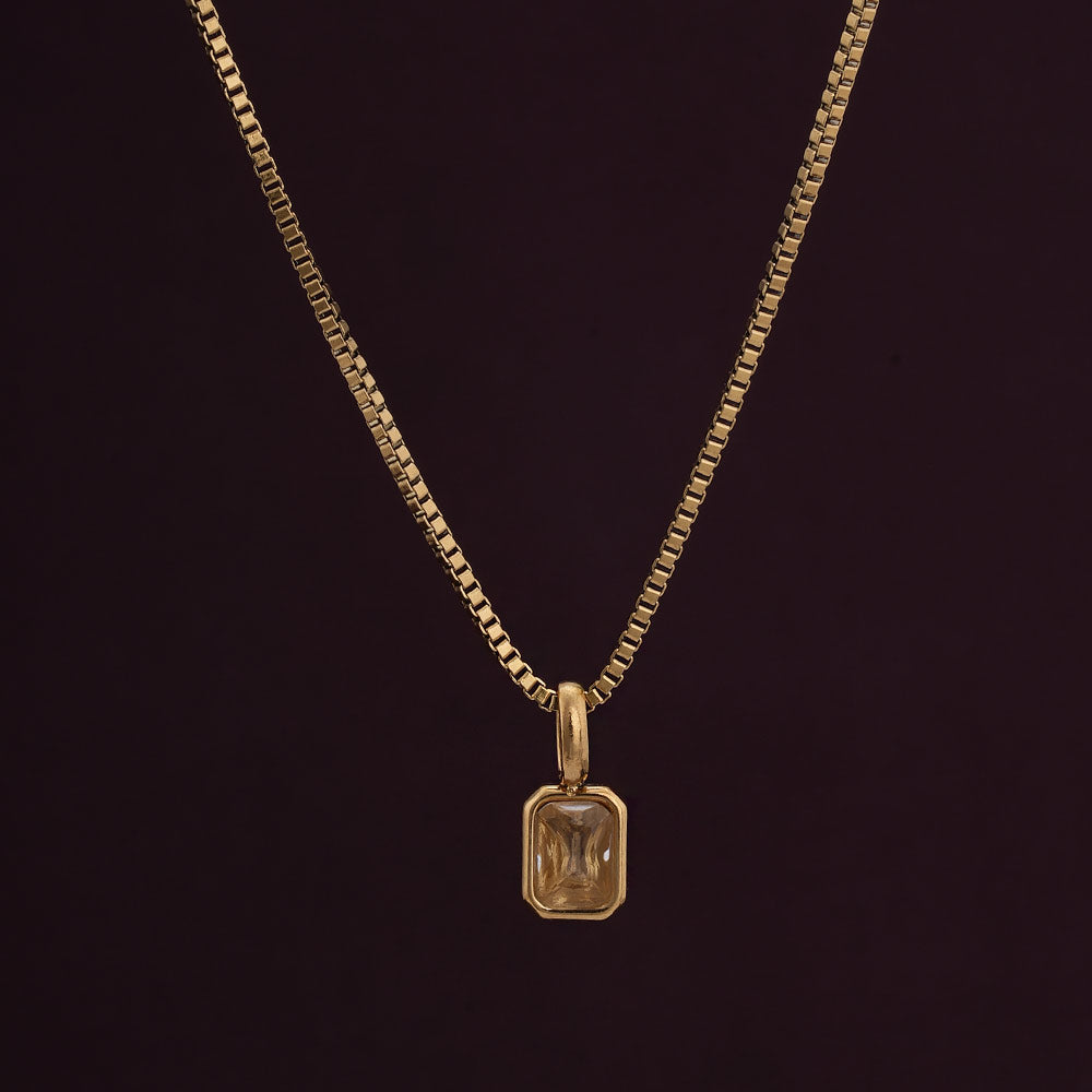 Graceful Macaroon Stone Pendant
