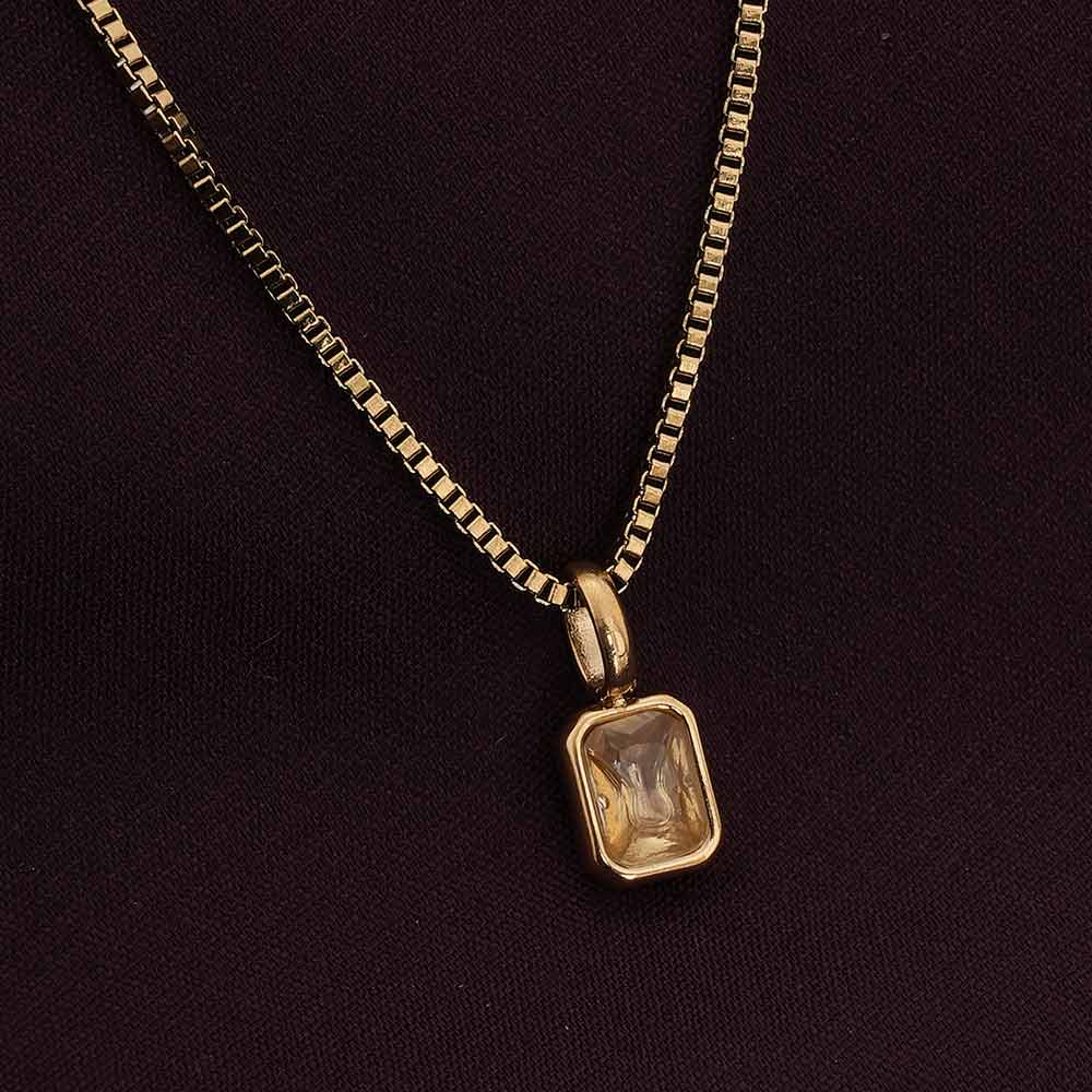 Graceful Macaroon Stone Pendant
