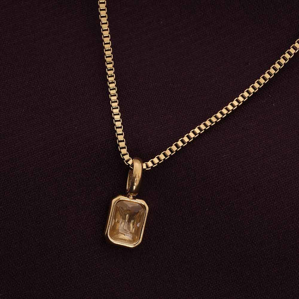 Graceful Macaroon Stone Pendant