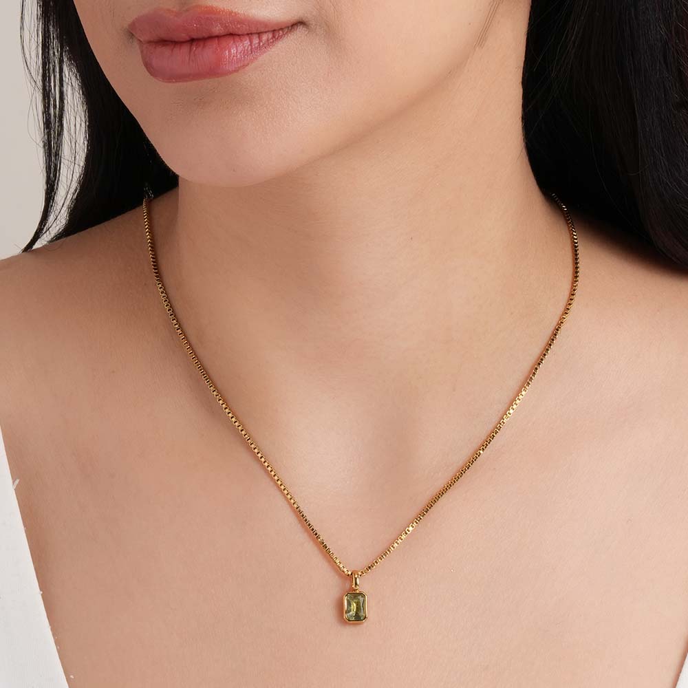 Graceful Light Yellow Stone Pendant