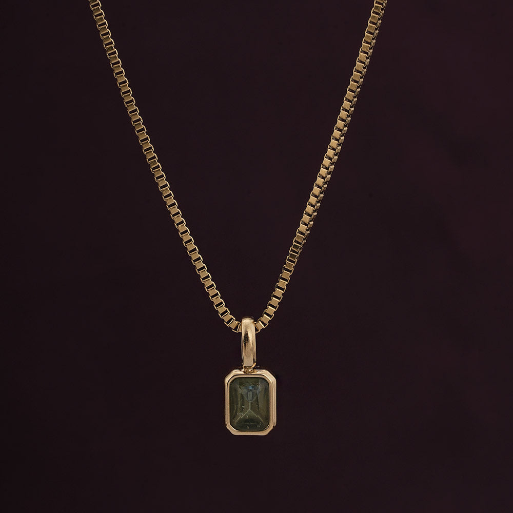 Graceful Green Moonstone Pendant