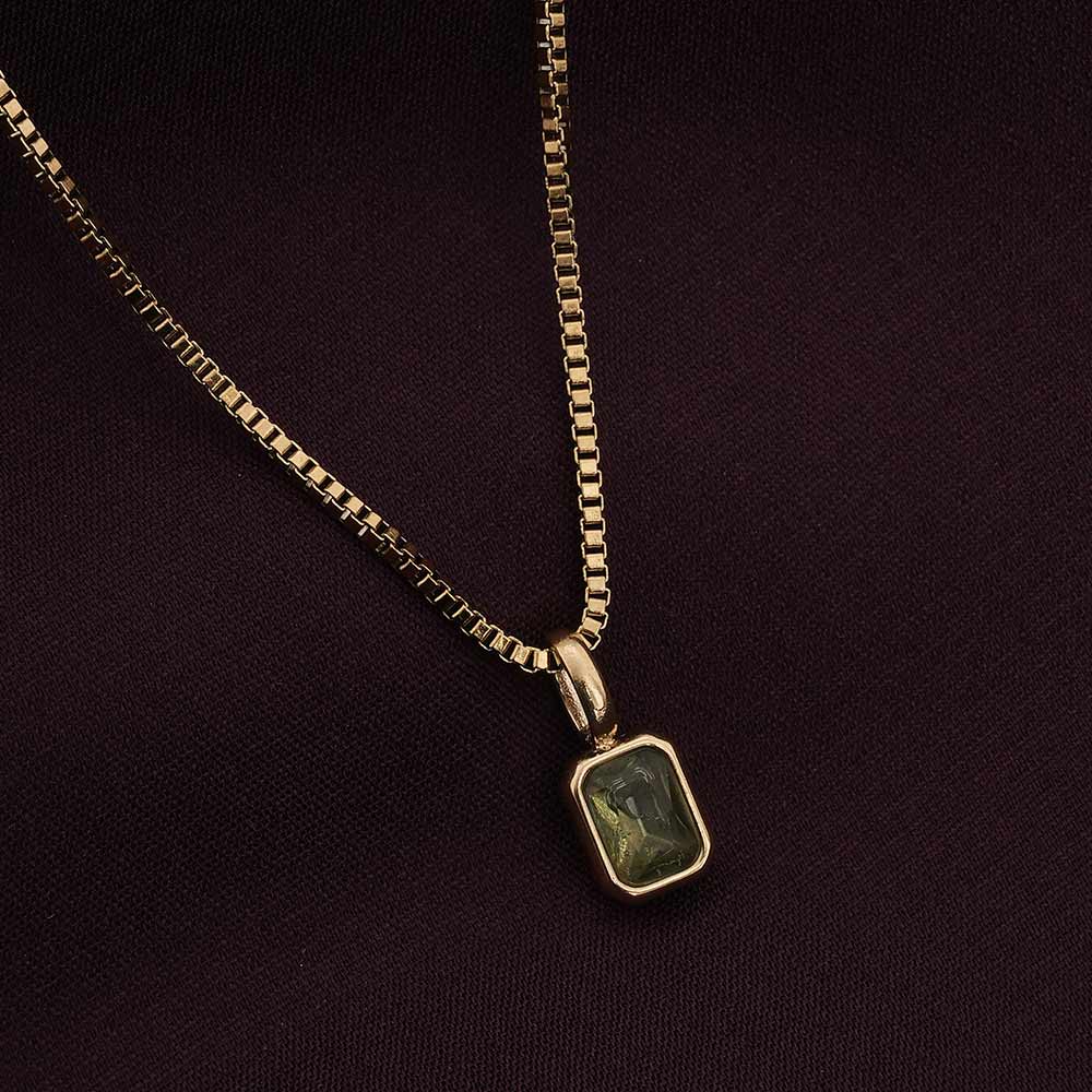 Graceful Green Moonstone Pendant