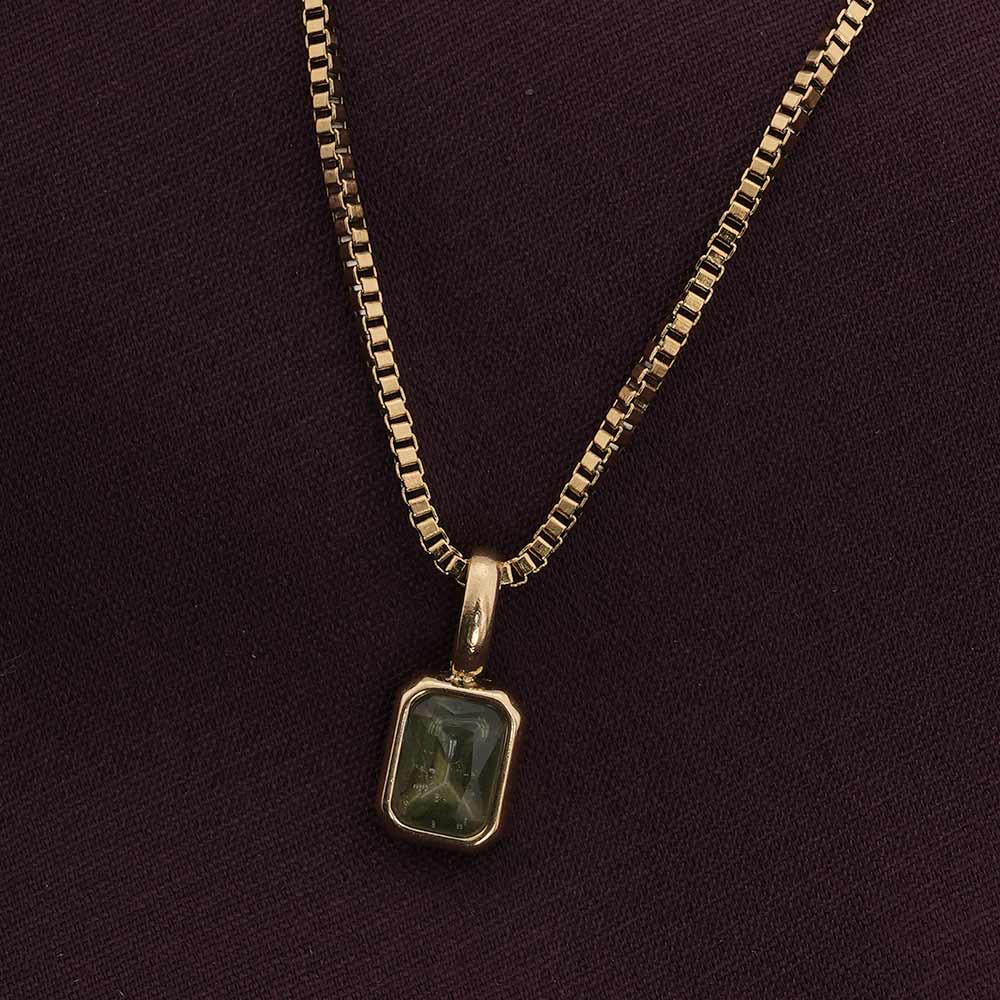 Graceful Green Moonstone Pendant