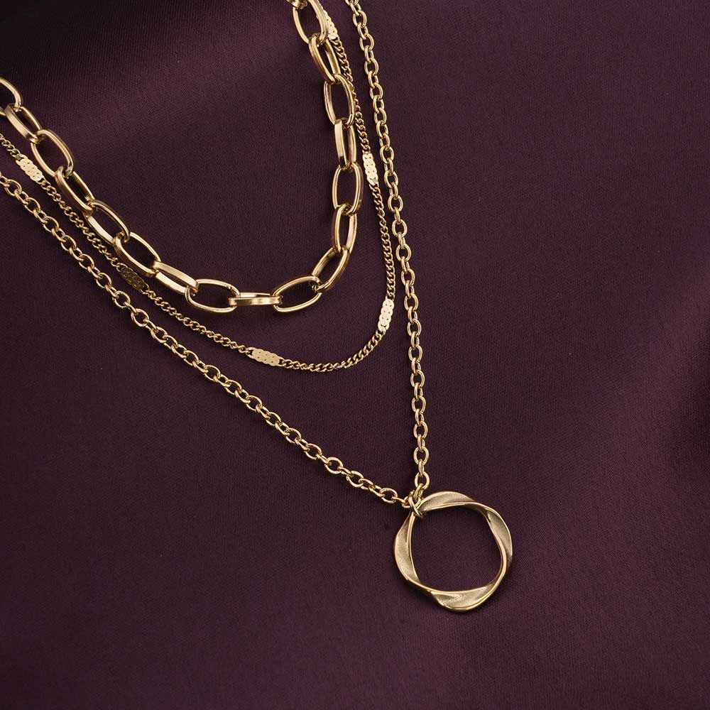 Golden Orbit Necklace
