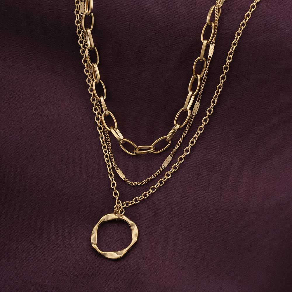 Golden Orbit Necklace