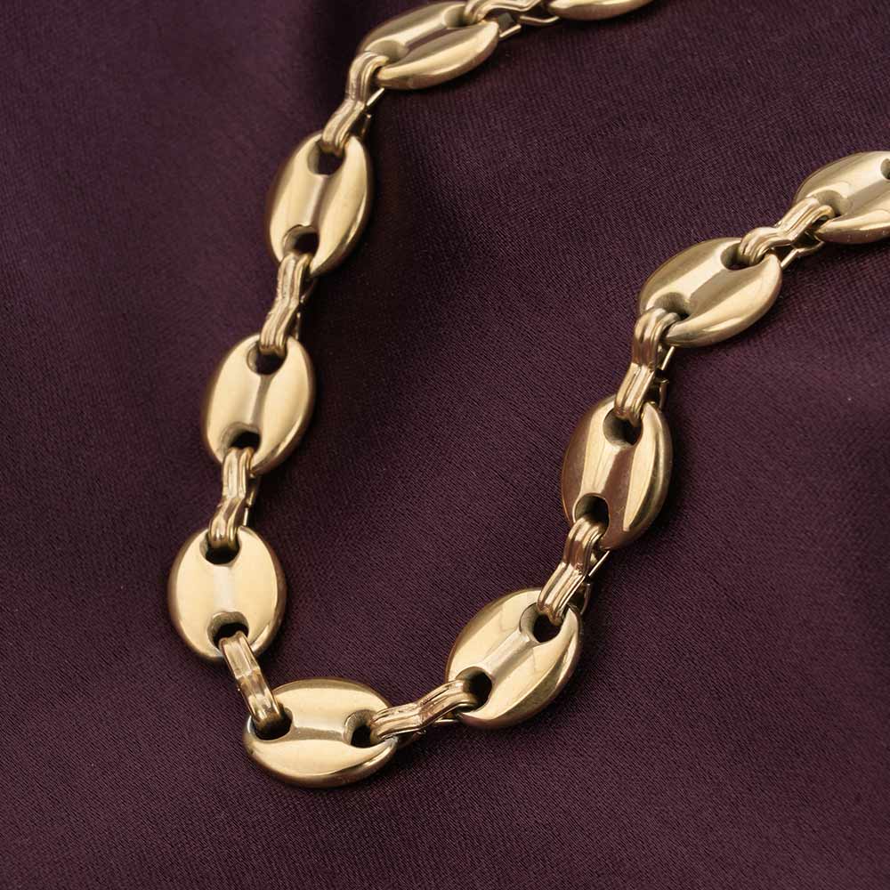 Gold Capsule Link Necklace