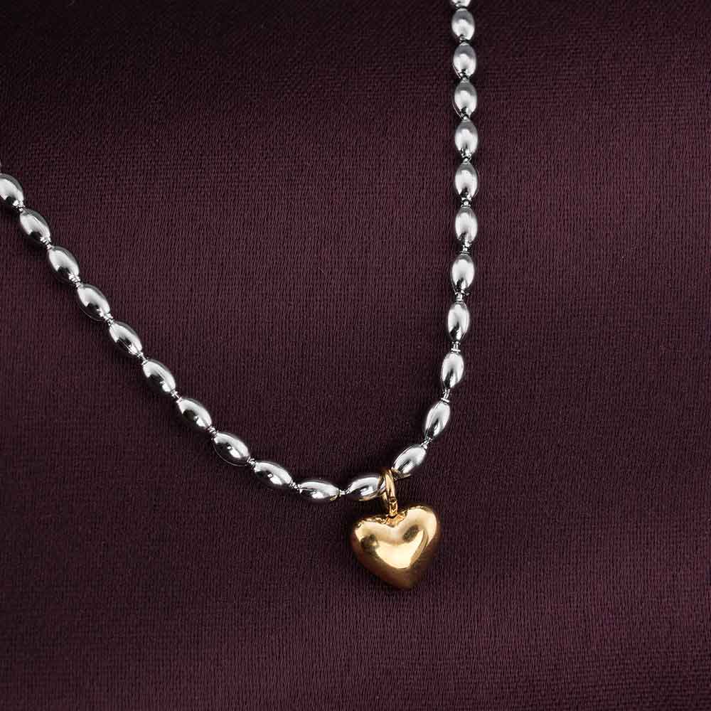 Solid Gold Heart Necklace