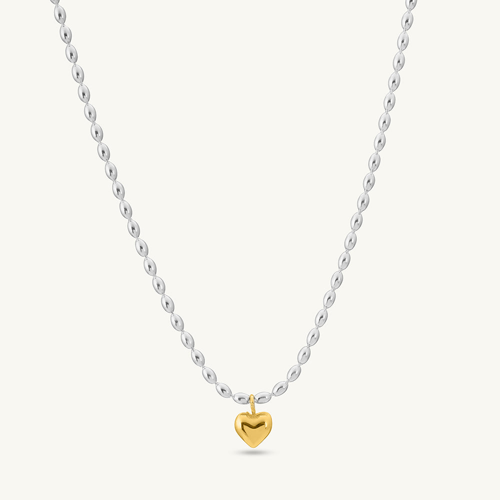 Solid Gold Heart Necklace