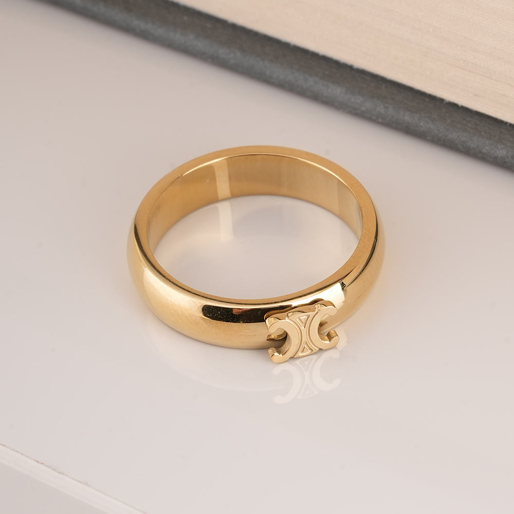 Women CC Gold Ring