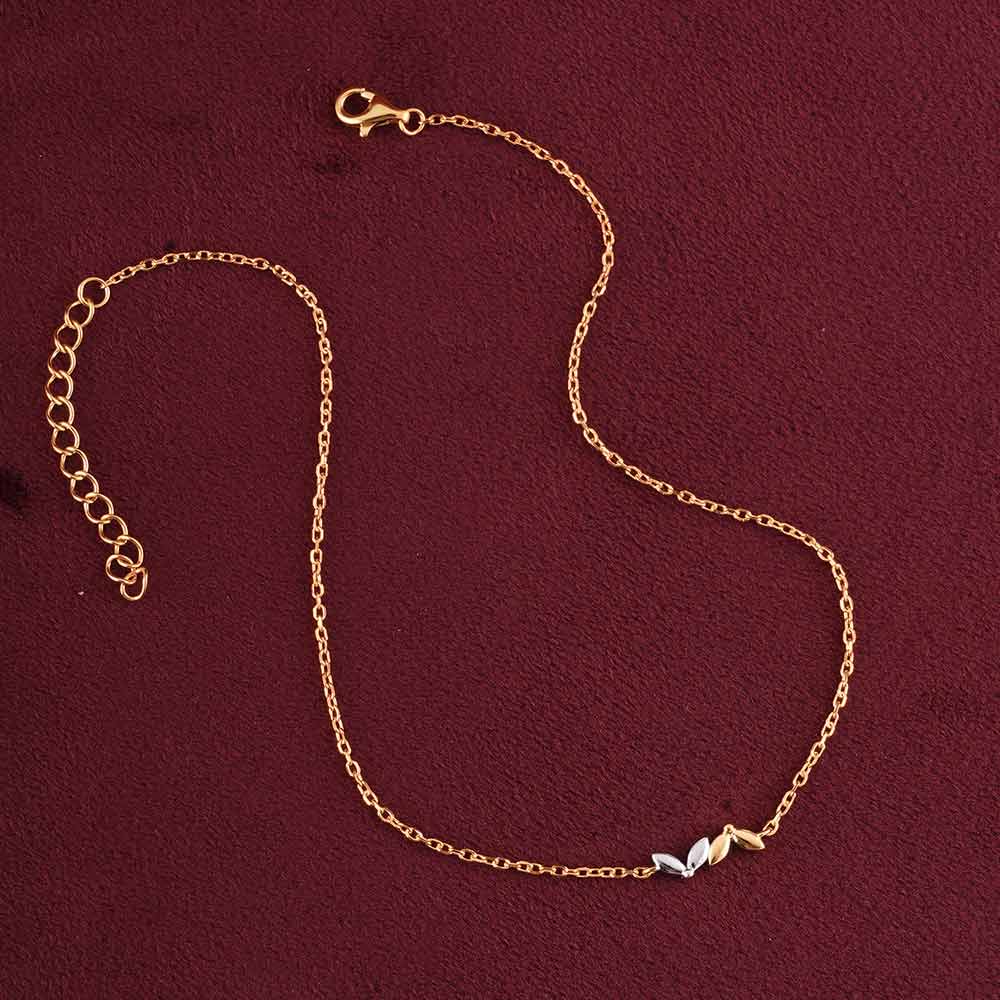 Whispering Leaf Anklet | 18K Gold Vermeil Plated