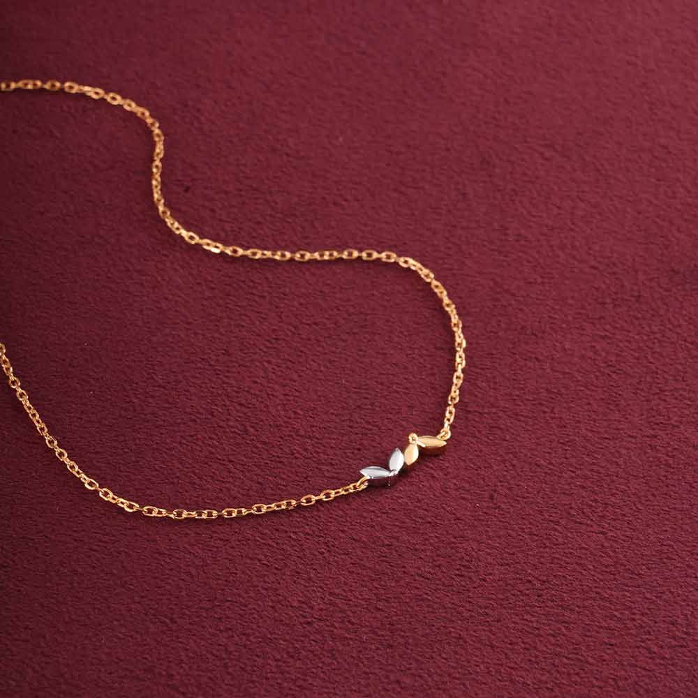 Whispering Leaf Anklet | 18K Gold Vermeil Plated