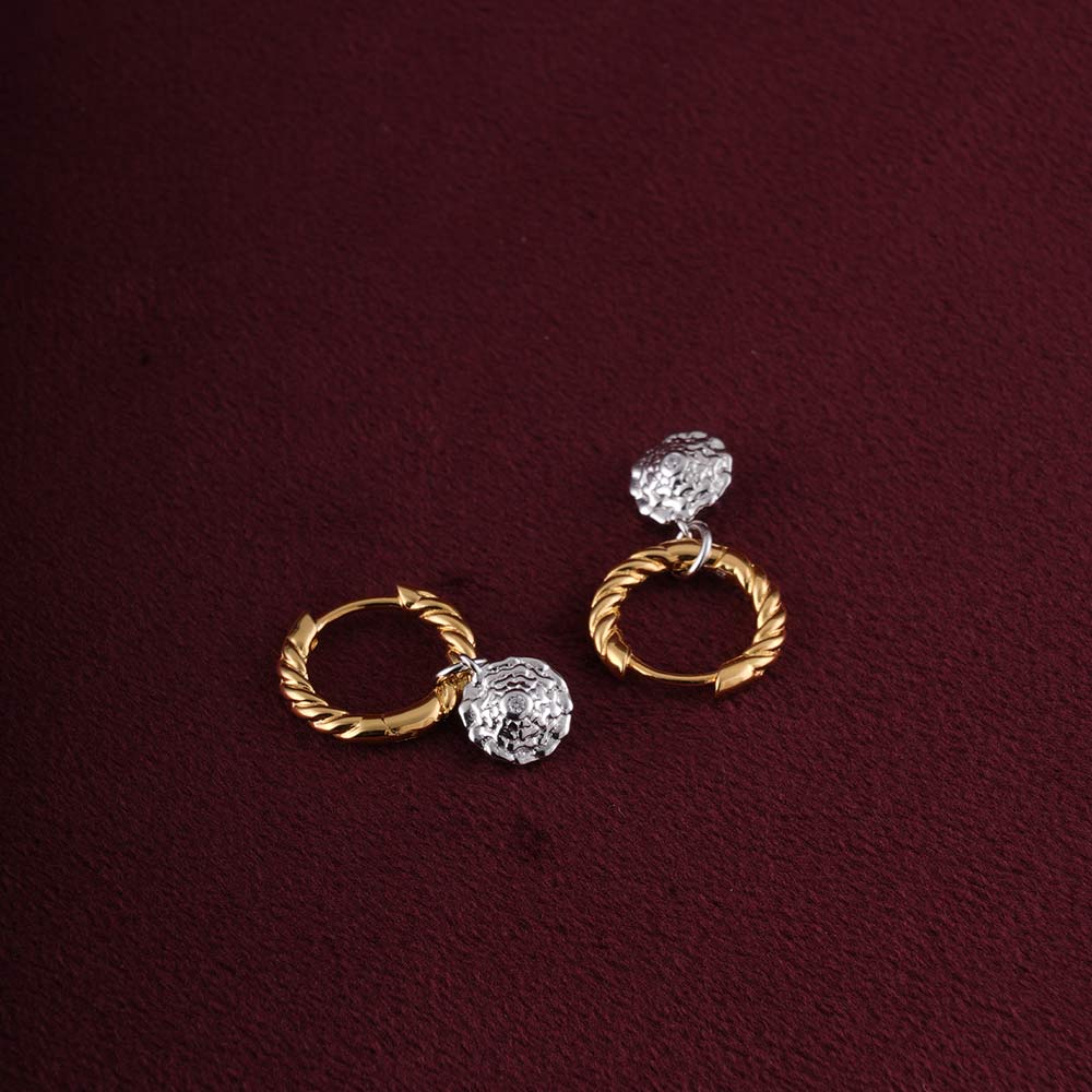 Floral Glow Hoops | 18K Gold Vermeil Plated