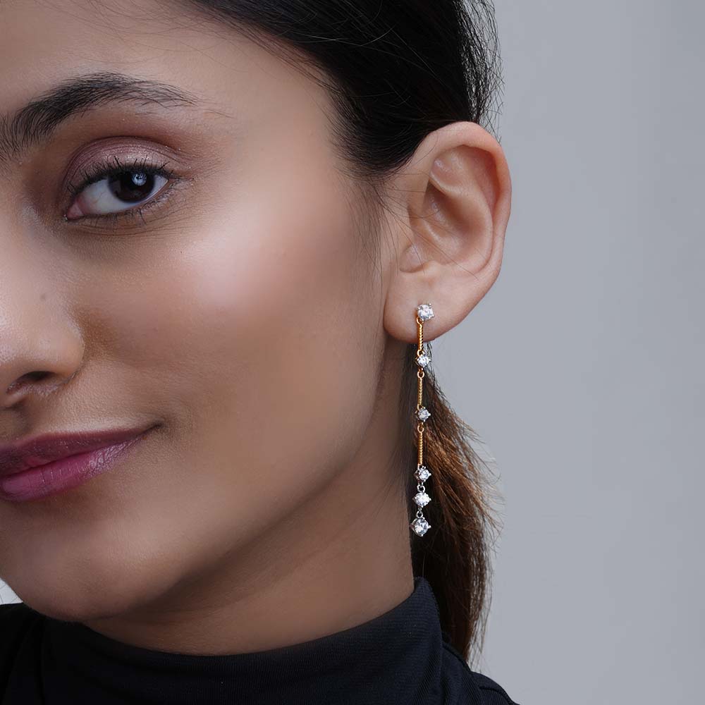 Eternal Elegance Danglers | 18K Gold Vermeil Plated