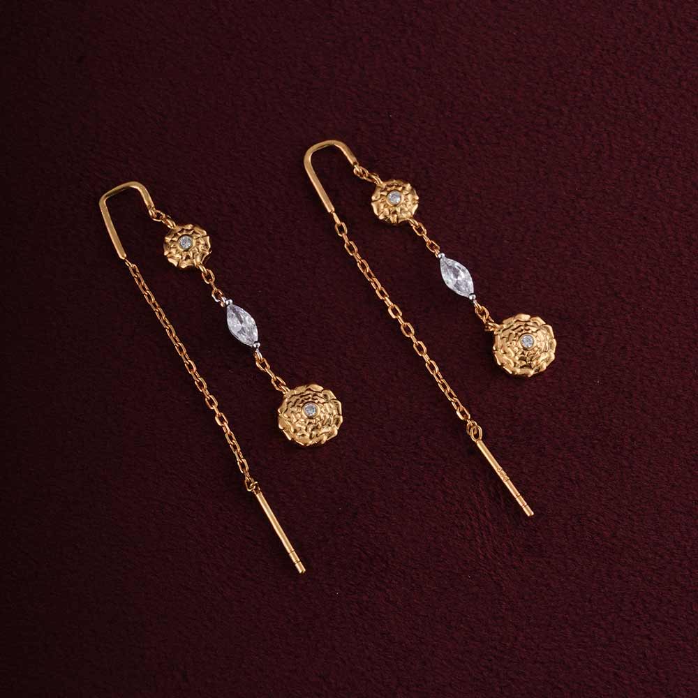 Gendaphool Glam Danglers | 18K Gold Vermeil Plated
