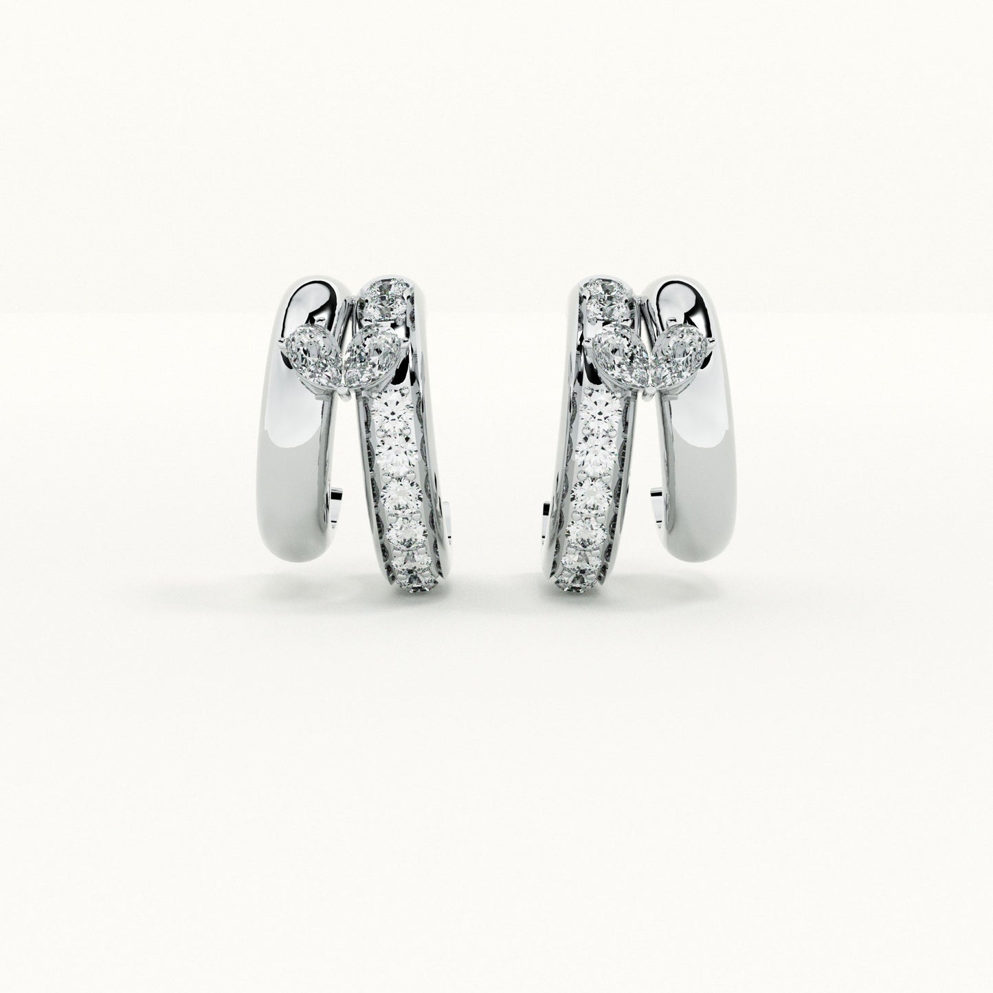 Twofold Unity Silver Studs