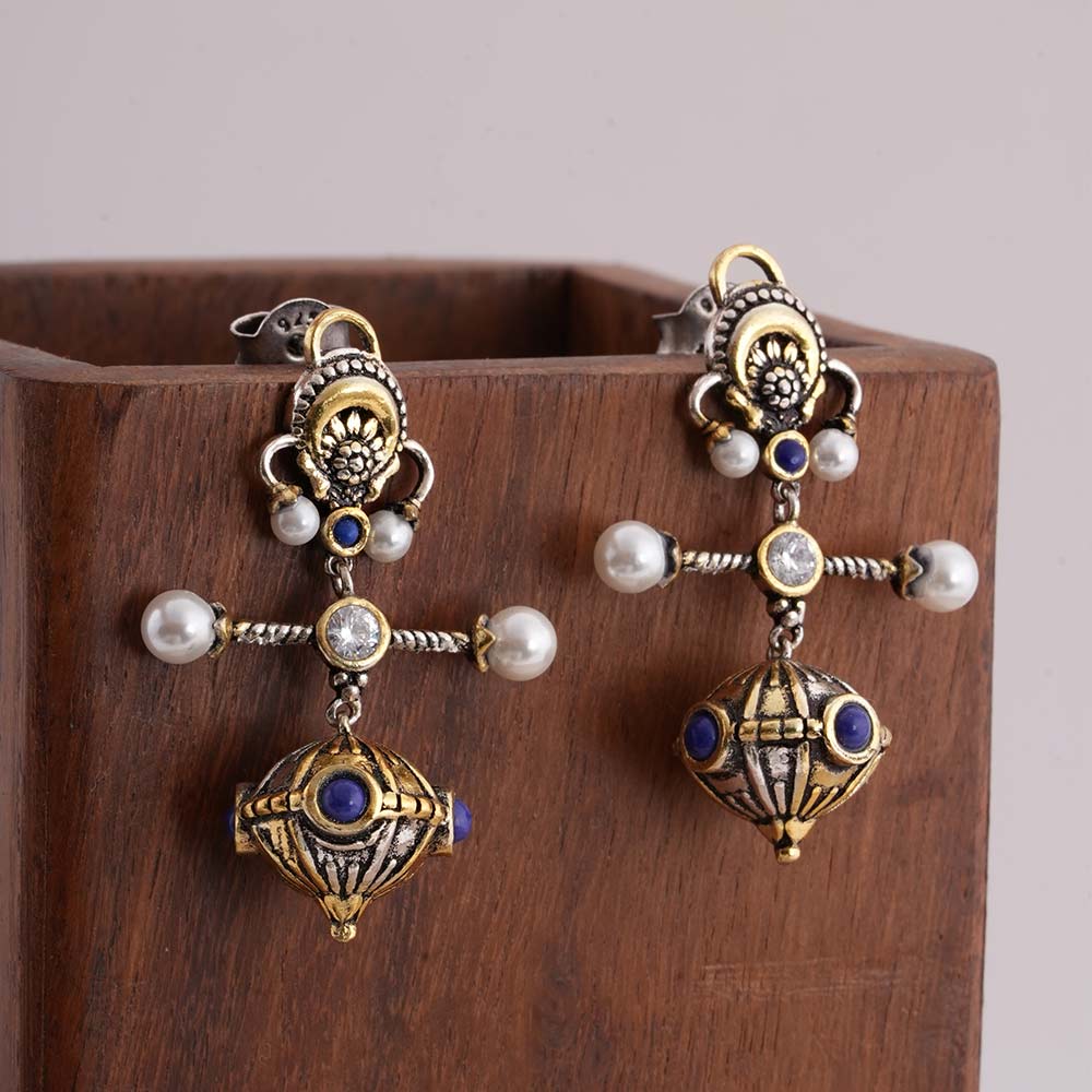 925 Silver Tomb Mini Earrings