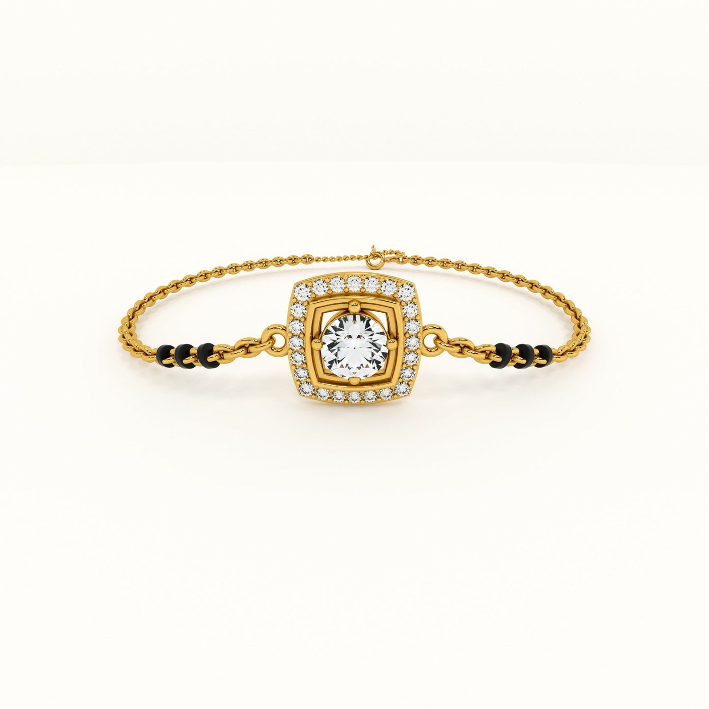 Threads of Love 925 Sterling Silver Mangalsutra Bracelet | BIS Hallmarked | 18k Gold Vermeil