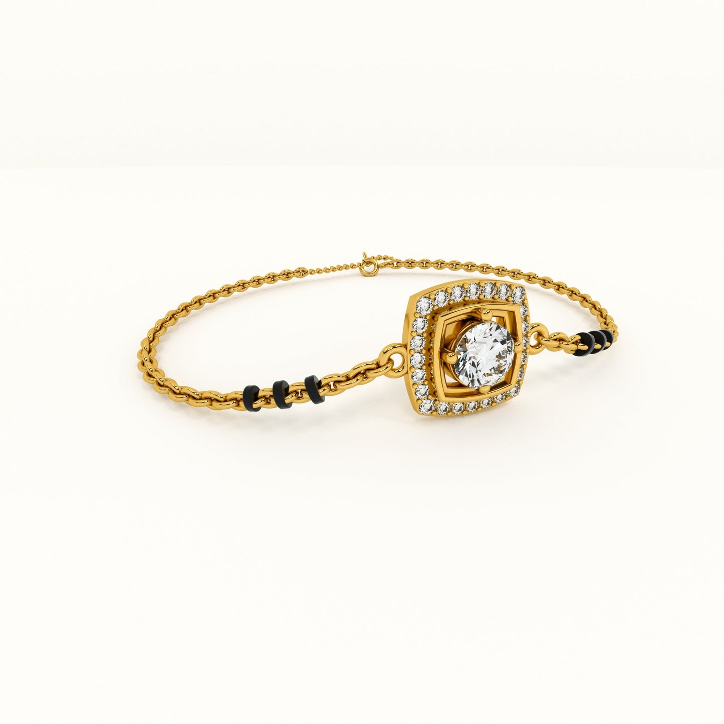 Threads of Love 925 Sterling Silver Mangalsutra Bracelet | BIS Hallmarked | 18k Gold Vermeil